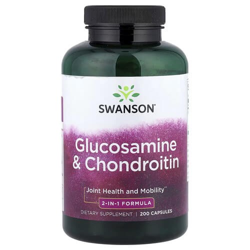 Глюкозамін і хондроїтин Swanson (Glucosamine & Chondroitin) 200 капсул