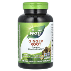 Корінь імбиру Nature's Way (Ginger Root) 550 мг 240 веганських капсул