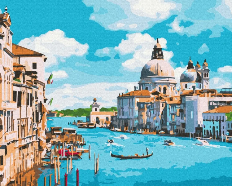 Преміум картина за номерами Сонячна Венеція Brushme 40x50