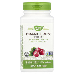 Плоди журавлини Nature's Way (Cranberry Fruit) 465 мг 180 веганських капсул