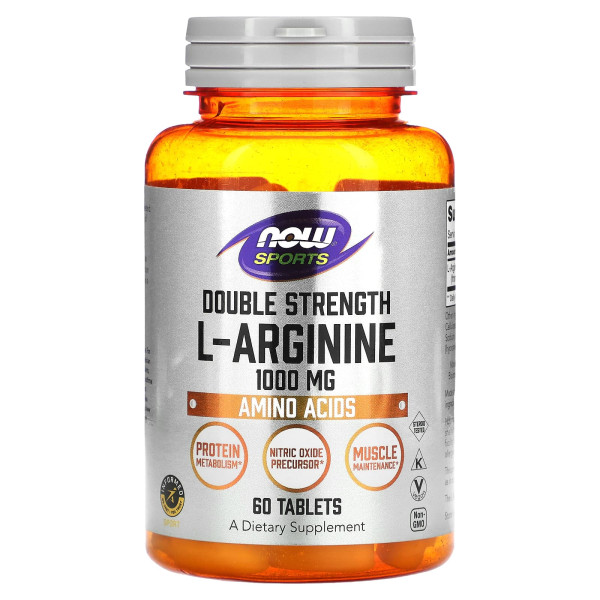 L-аргінін подвійної сили (Double Strength L-Arginine) 1000 мг 60 таблеток