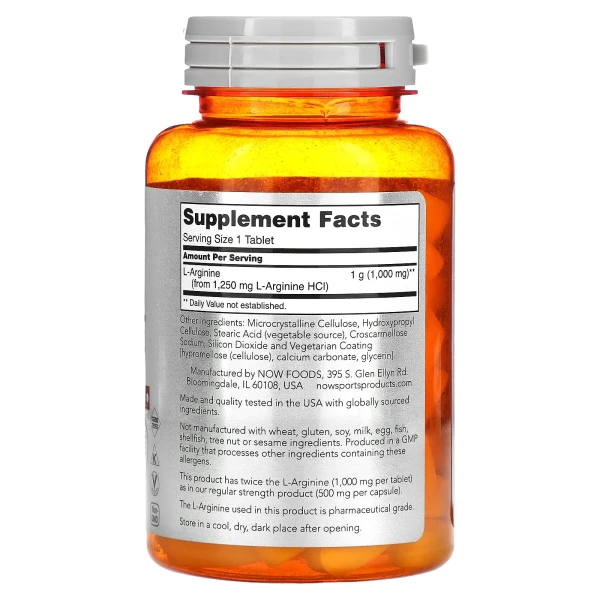 L-аргінін подвійної сили (Double Strength L-Arginine) 1000 мг 60 таблеток