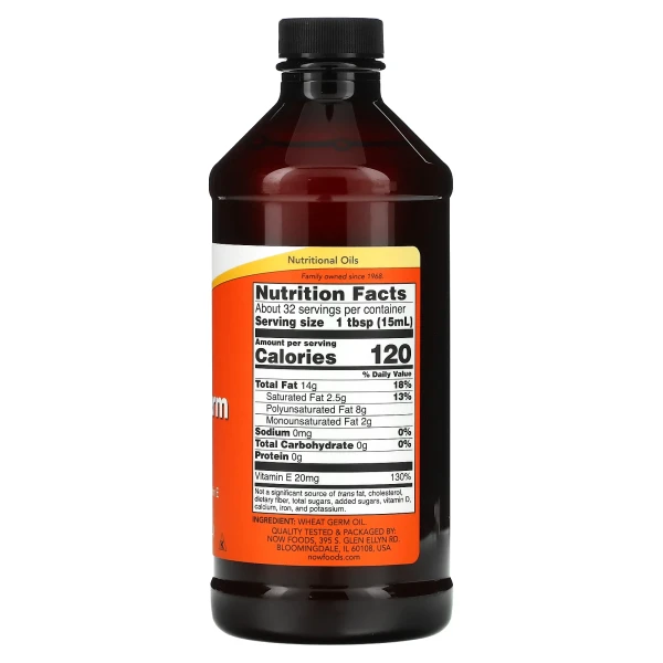 Масло ростков пшеницы Now Foods (Wheat Germ Oil) 473 мл