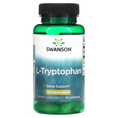 Триптофан Swanson (L-Tryptophan) 500 мг 60 капсул