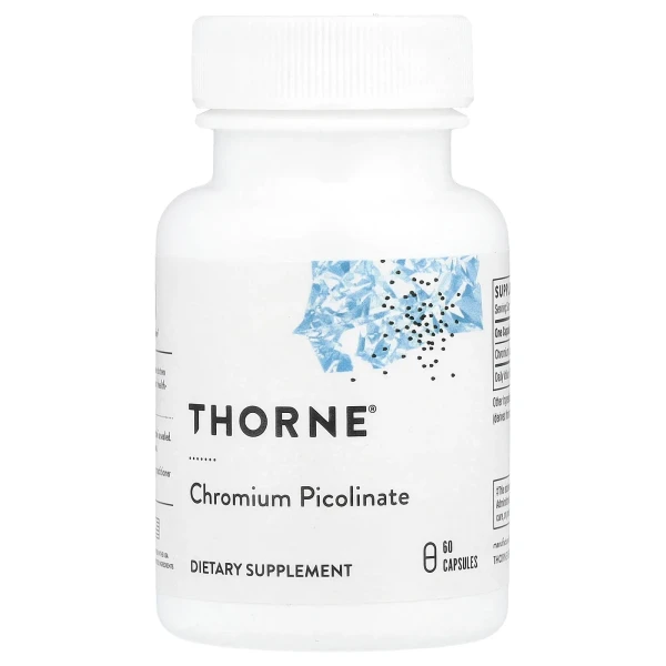 Хром піколінат Thorne Research  (Chromium Picolinate) 500 мкг 60 капсул