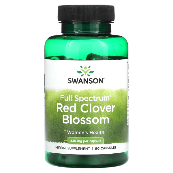 Червона конюшина Swanson (Red Clover Blossom) 430 мг 90 капсул