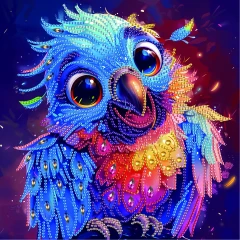 Алмазна мозаїка Веселий папуга 25x25 Brushme