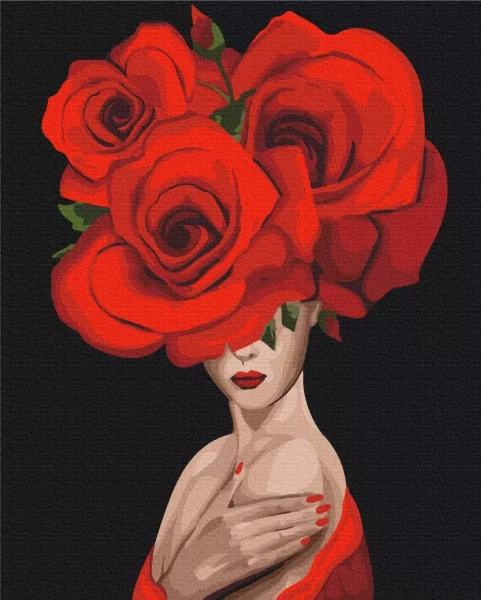 Картина за номерами Королева троянд 40x50 Brushme