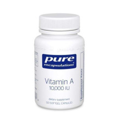 Вітамін A Pure Encapsulations (Vitamin A) з олії печінки тріски 3000 мкг (10 000 МО) 120 капсул