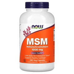 МСМ метилсульфонілметан NOW Foods (MSM) 1000 мг 240 рослинних капсул