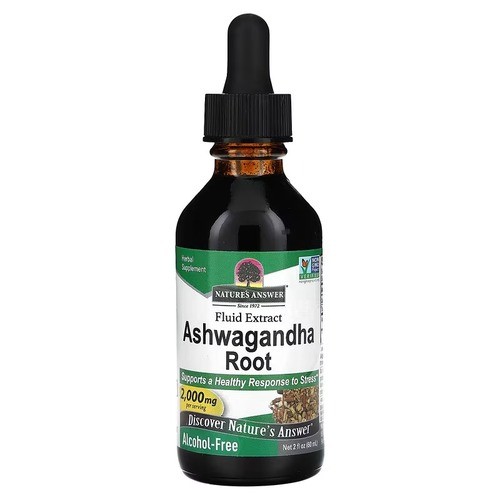 Корень ашваганды 2000 мг Nature's Answer (Ashwagandha Root) 60 мл