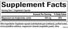 Бисглицинат магния 200 мг Natural Factors (Magnesium Bisglycinate) 120 растительных капсул