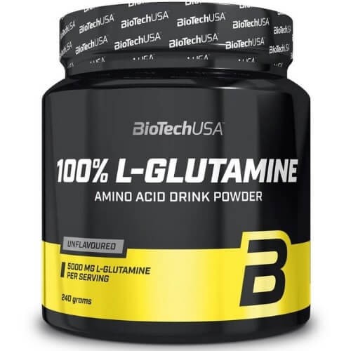 Глютамін 100% Biotech USA (L-Glutamine) 240 г