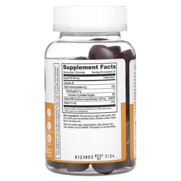 Вітамін B6 Lifeable (Vitamin B6) 60 жувальних цукерок