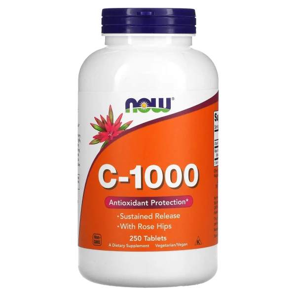 Вітамін C-1000 NOW Foods (C-1000) 250 таблеток