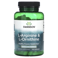 L-аргінін та L-орнітин (L-arginine L-ornithine) 100 капсул