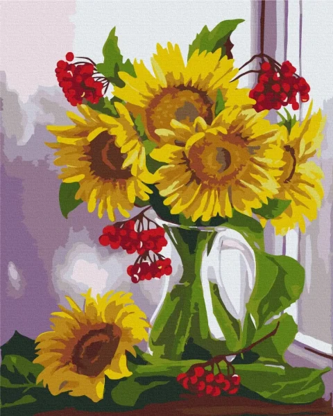 Картина за номерами Калинові соняхи © Valentyna Ivanova  Brushme 48x60