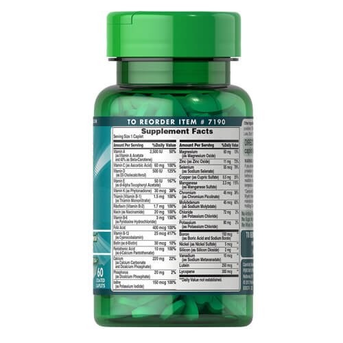 Мультивитамины с минералами для старших взрослых Puritan's Pride (ABC Plus Senior Multivitamin Multi-Mineral Formula) 60 таблеток
