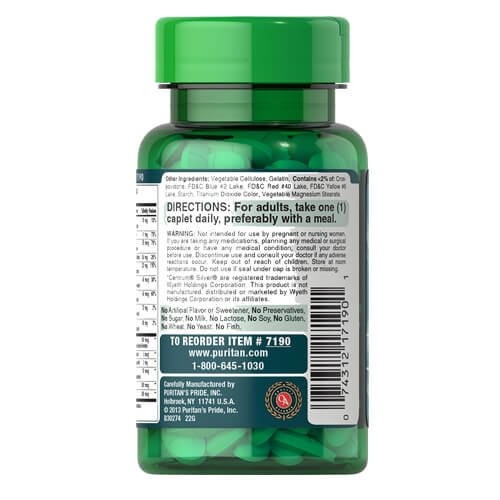 Мультивитамины с минералами для старших взрослых Puritan's Pride (ABC Plus Senior Multivitamin Multi-Mineral Formula) 60 таблеток