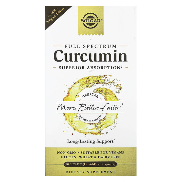Куркумін повного спектра Solgar (Full Spectrum Curcumin) 90 капсул