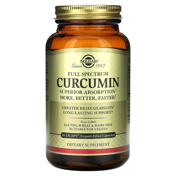 Куркумін повного спектра Solgar (Full Spectrum Curcumin) 90 капсул