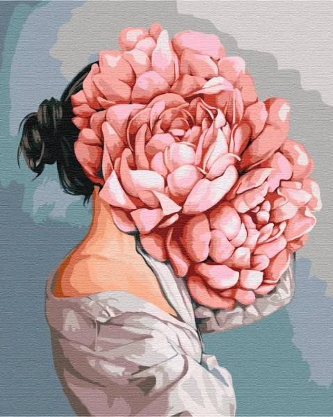 Картина за номерами Загадка піонів © Mykhailyshyna Daria  Brushme 40x50