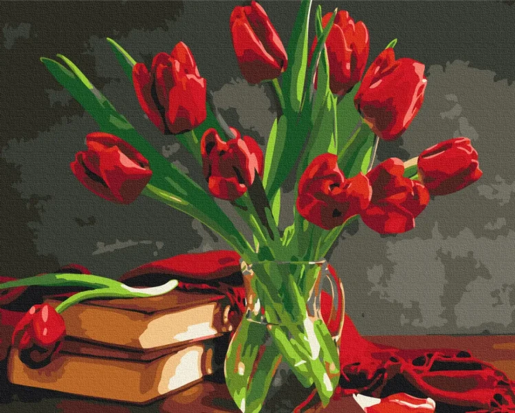 Картина за номерами Букет тюльпанів  Brushme 48x60