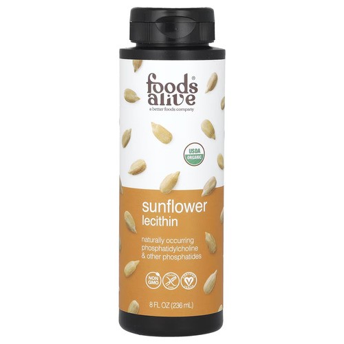 Лецитин соняшниковий органічний рідкий Foods Alive (Organic Sunflower Lecithin Liquid) 236 мл