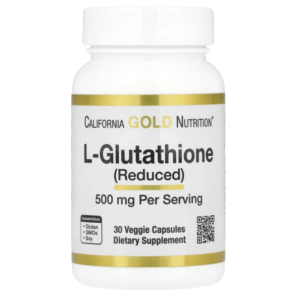 L-глутатіон відновлений (L-Glutathione) 500 мг 30 капсул