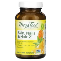Вітаміни для волосся, шкіри та нігтів MegaFood (Skin, Nails&amp;Hair 2) 60 таблеток