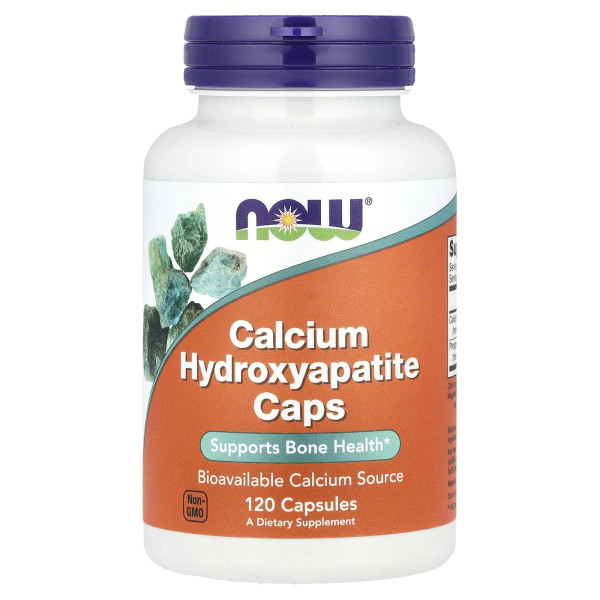 Гідроксіапатит кальцію Now Foods (Calcium hydroxyapatite) 120 капсул