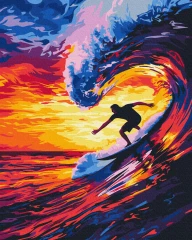 Картина за номерами Тримай хвилю  Brushme 40x50