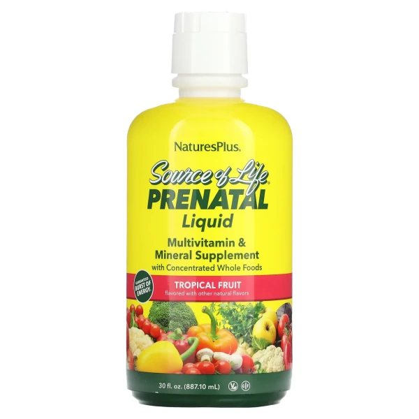 Мультивітаміни для вагітних (Prenatal Liquid) 887.1 мл з тропічним смаком
