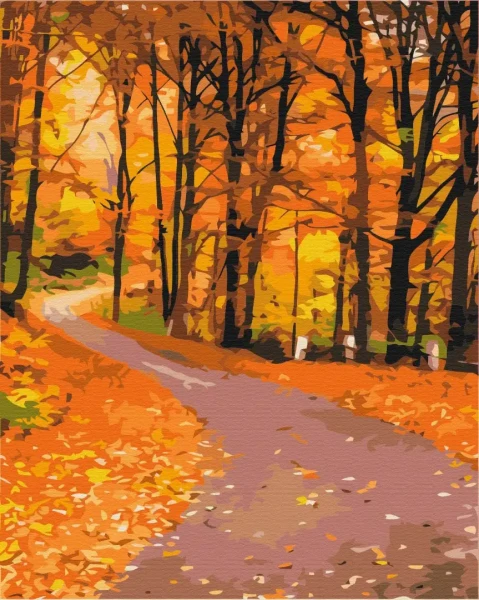 Картина за номерами Осінній парк  Brushme 40x50