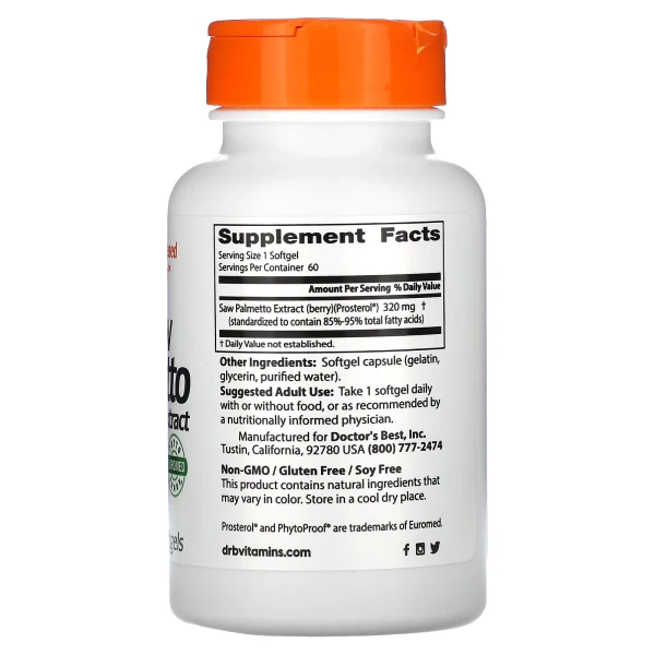 Сереноа Doctor's Best (Standardizer Extract) 320 мг 60 капсул