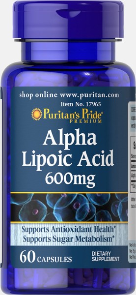 Альфа-липоевая кислота Puritan's Pride (Alpha Lipoic Acid) 600 мг 60 капсул