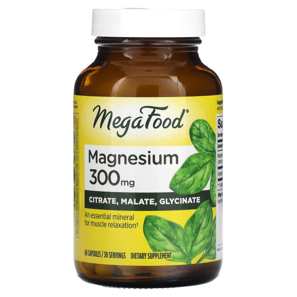 Магній MegaFood (Magnesium) 300 мг 60 капсул