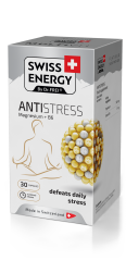 Анти-стрес, ANTISTRESS Magnesium+B6, Swiss Energy, магній та вітамін В6, 30 капсул