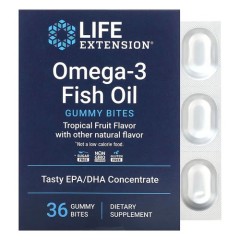 Риб'ячий жир Омега-3 Life Extension (Omega-3 Fish Oil Gummy Bites) 36 жувальних таблеток