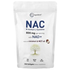 Ацетилцистеїн з НАД+ Micro Ingredients (NAC With NAD+) 300 рідких капсул