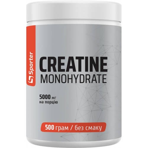 Креатин моногідрат Sporter (Creatine Monohydrate) 500 г