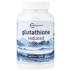 Глутатіон 1000 мг Micro Ingredients (Glutathione) 120 рослинних капсул