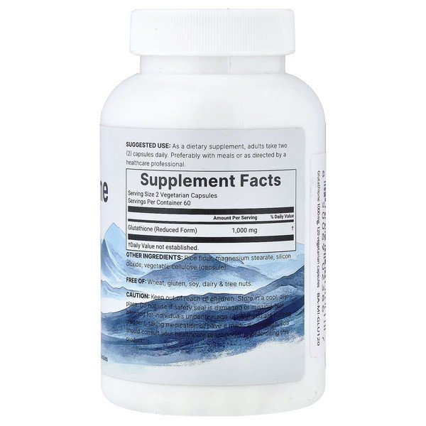 Глутатіон 1000 мг Micro Ingredients (Glutathione) 120 рослинних капсул