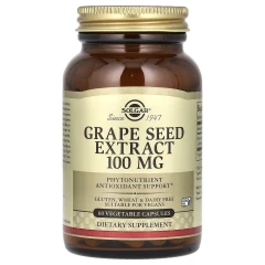 Екстракт виноградних кісточок Solgar (Grape Seed Extract) 100 мг 60 капсул