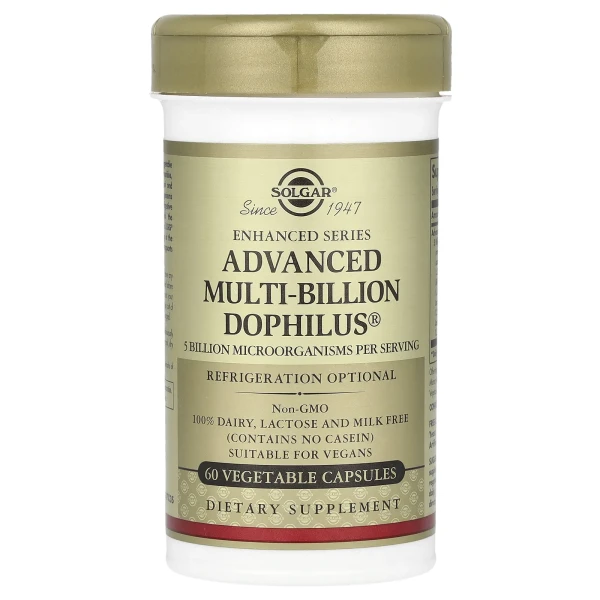 Пробіотики дофілус (Advanced Multi-Billion Dophilus) 5 млрд КУО 60 капсул