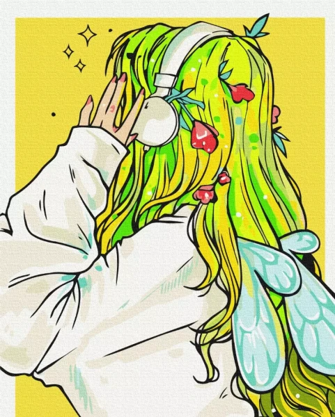 Картина за номерами Playlist феї @nila_art_art 48x60 Brushme