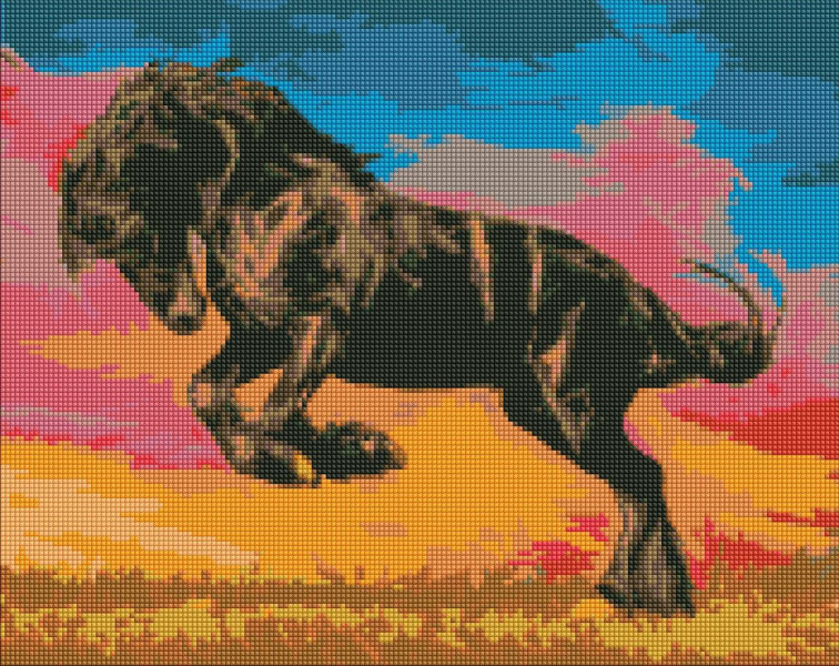 Алмазна мозаїка/вишивка Величний мустанг Кінь 40x50 Ideyka