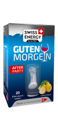 Антипохмільний комплекс, GUTEN MORGEN No Hangover, Swiss Energy, смак лимона, 20 шипучих таблеток
