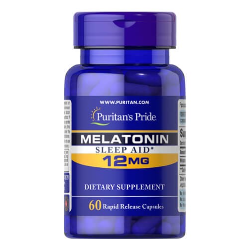 Мелатонин 12 мг Puritan's Pride (Melatonin) 60 капсул