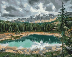 Картина за номерами Озеро Карецца © Roksolana Baran  Brushme 48x60